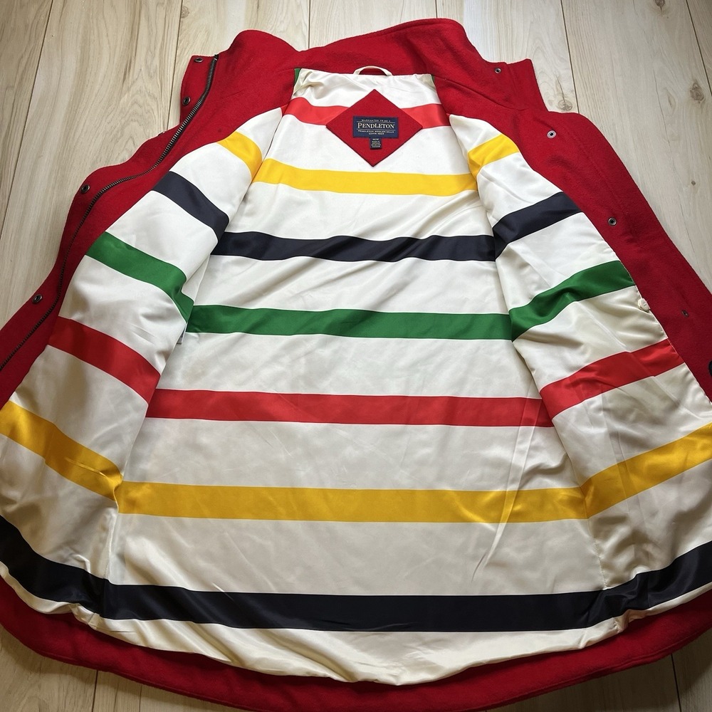 Pendleton Cascade Campbell Wool Full Zip Striped … - image 8